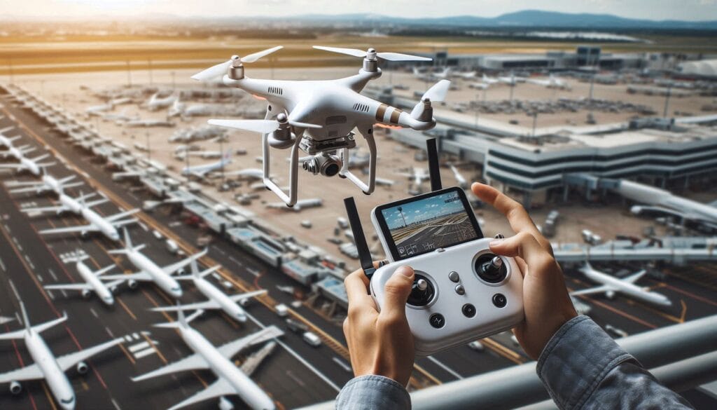 permisos para volar drones en aeropuertos