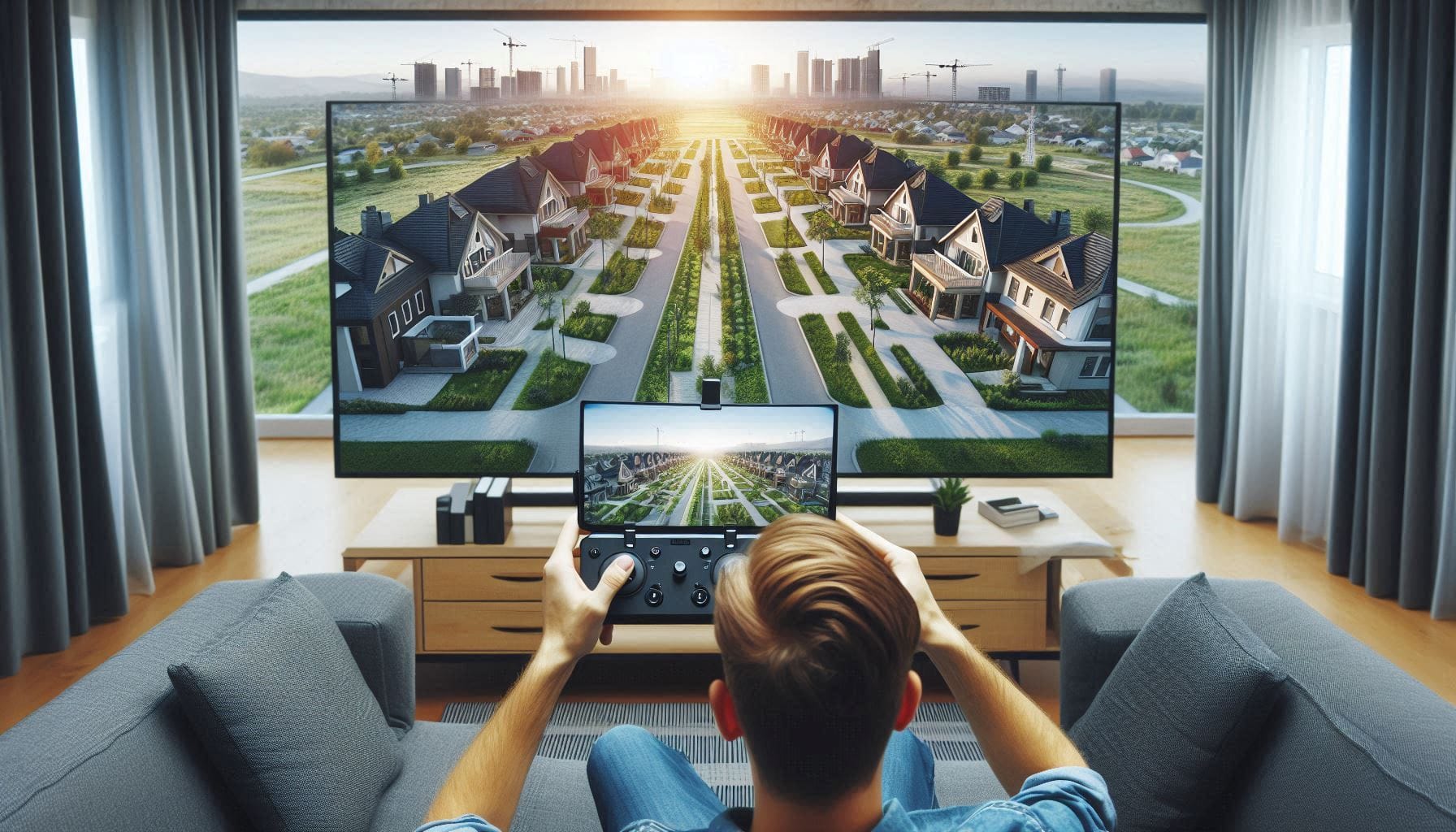 Vídeos con drones promoción inmobiliarias