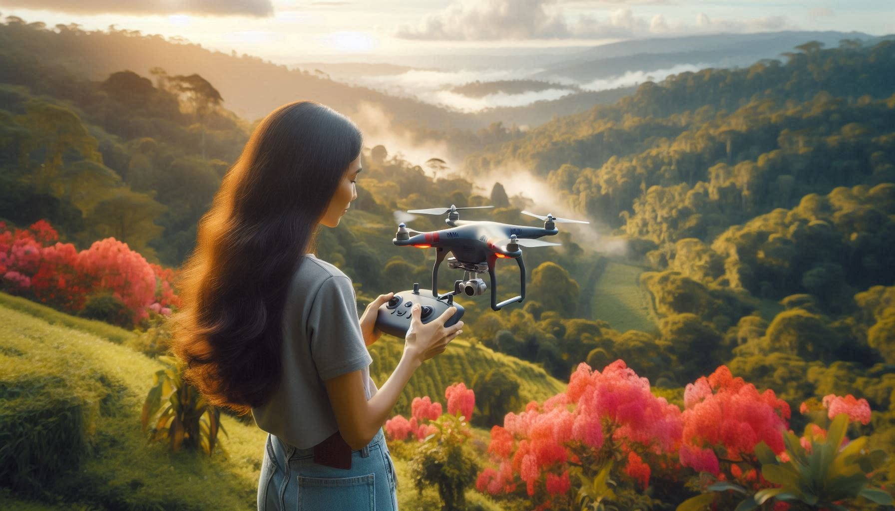 Operador dron promoción turística