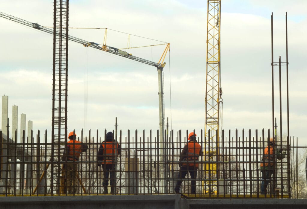 grabar construcción obra drones
