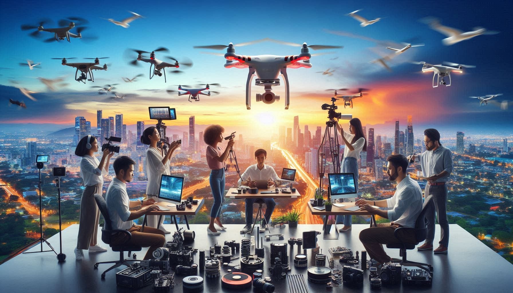 producciones audiovisuales drones modernos