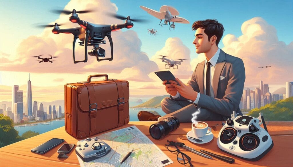 volando drones recreativos