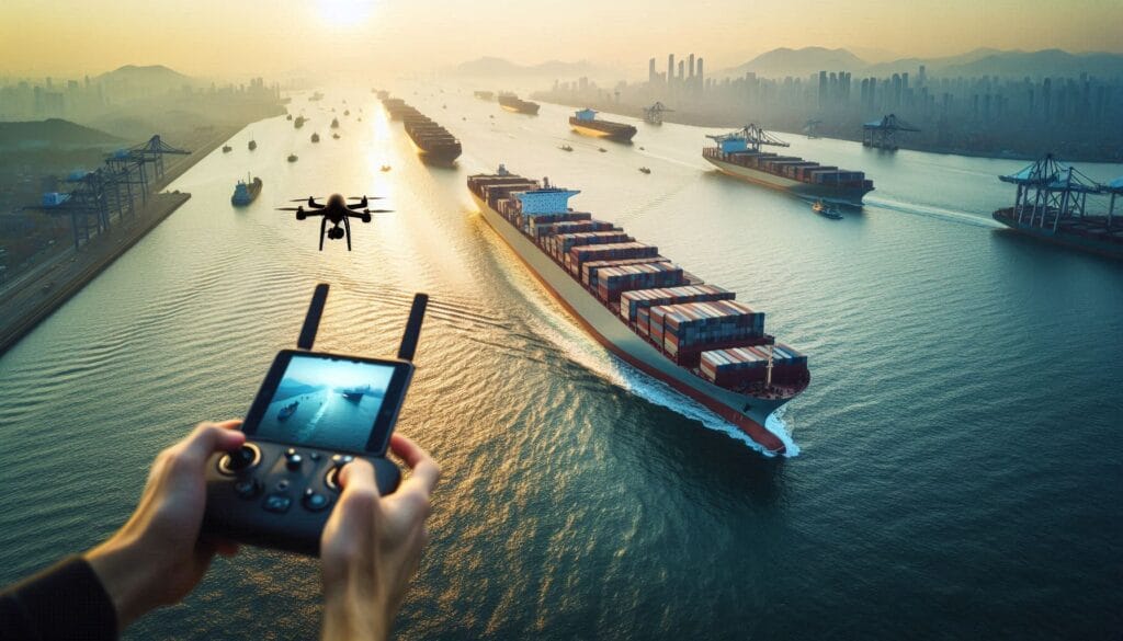 Grabaciones drones sector naval