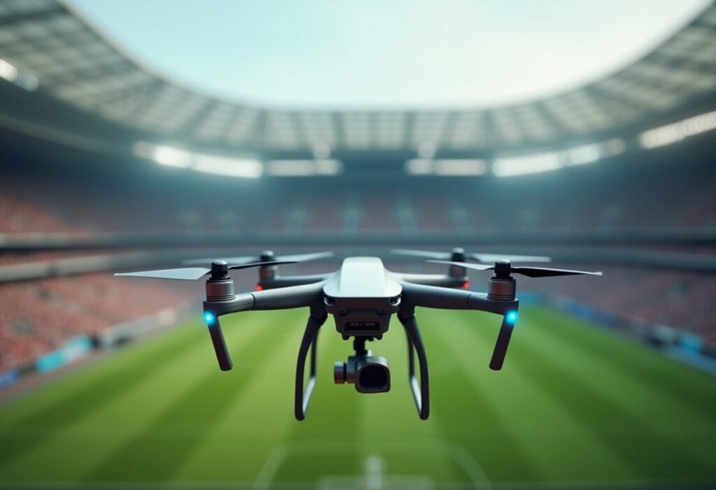 grabar partido fútbol drones 