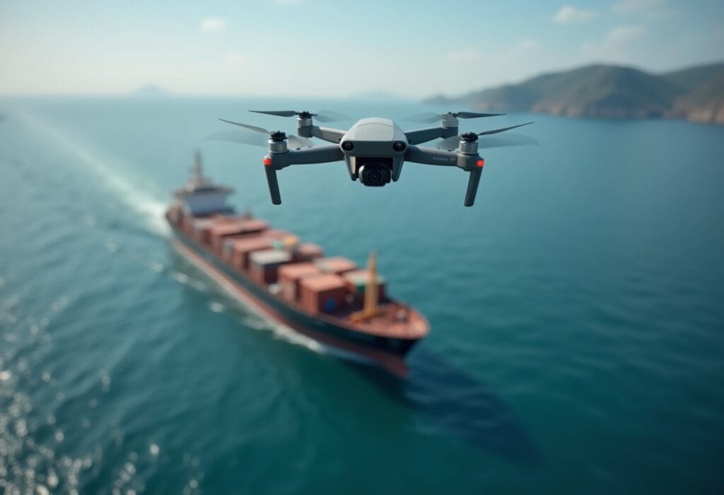 seguimiento drones rías baixas barcos