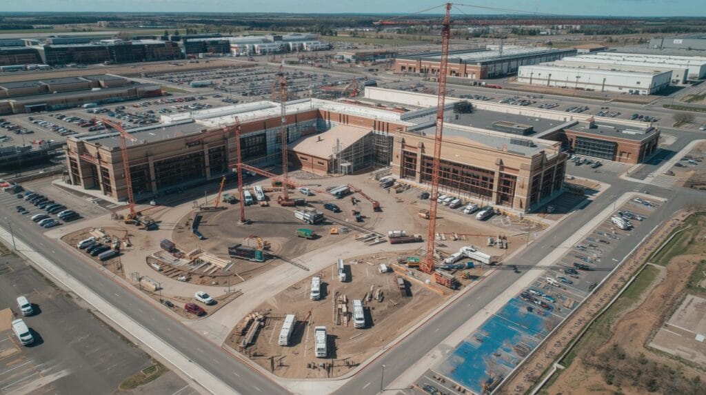 seguimiento construcción centro comercial 